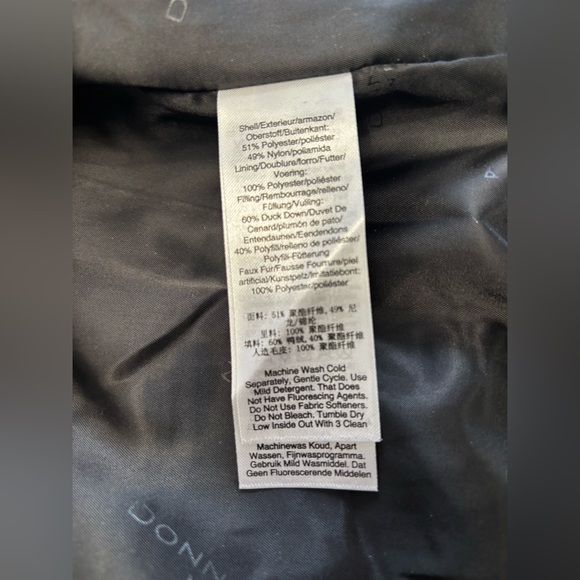 Donna Karan women’s puffer hooded jacket size XS. Black color. - Picture 10 of 10